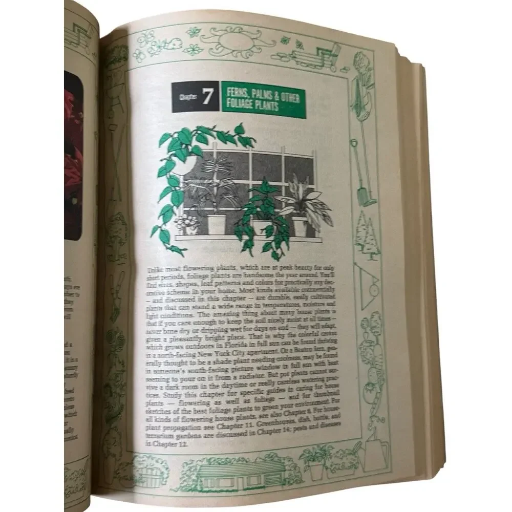 VTG Complete Family Flower And Garden Book 1981 Tress‎ Shrubs Flowering Herbs